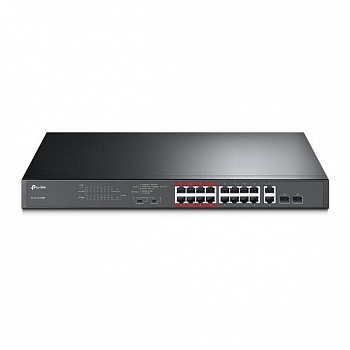 TP-Link TL-SL1218MP Неуправляемый коммутатор PoE на 16 портов 10/100 Мбит/с и 2 гигабитных порта