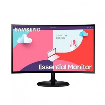 LCD Samsung 27" S27C360EAI черный {VA Curved 1920x1080 75Hz 250cd D-Sub HDMI}