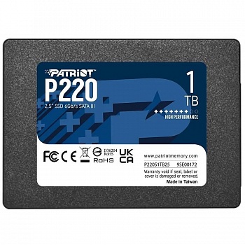 SSD Patriot 1Tb P220S1TB25 P220 2.5" SATA3