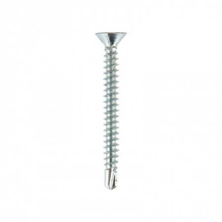 Rexant KR-01-3722-0014 Саморез оконный KRANZ сверло, 3.9х38, белый цинк, короб (500 шт./уп.)