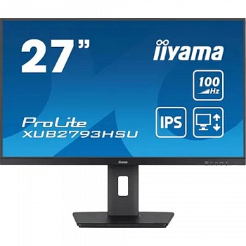 LCD Iiyama 27" XUB2793HSU-B6 {IPS 1920x1080 110Hz 1ms 300cd HDMI DisplayPort USB M/M HAS Pivot}