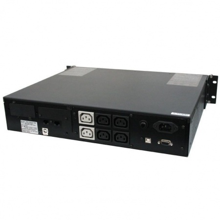 UPS PowerCom King Pro RM KIN-1500AP LCD (2U) {Line-Interactive, 1500VA/1200W, Rack, IEC, Serial+USB, SmartSlot, RS-232}