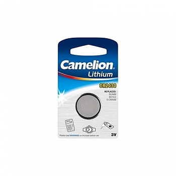 Camelion CR2450 BL-1 (CR2450-BP1, батарейка литиевая,3V) (1 шт. в уп-ке)
