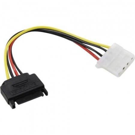 ORIENT Переходник питания C575, SATA 15pin (M) -> Molex 4pin (F) (30575)