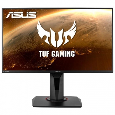 ASUS LCD 24.5" VG258QM ProGaming {TN 1920x1080 0.5ms 400cd 170/160 280Hz HDR400 2xHDMI DisplayPort G-SYNC колонки HAS Tilt Swivel Pivot VESA} [90LM0450-B02370]