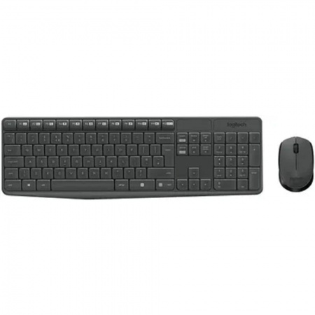 920-007948 Logitech Клавиатура + мышь MK235 GREY USB