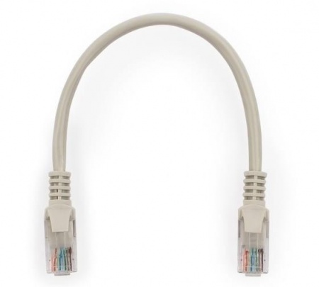 Cablexpert Патч-корд UTP PP12-0.25M кат.5, 0.25м, литой, многожильный (серый)