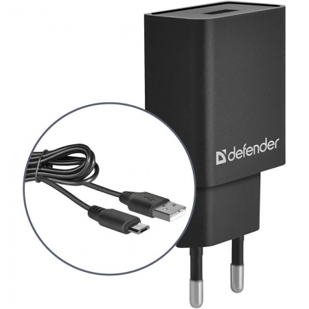 Defender Сетевой адаптер 1xUSB,5V/2.1А, кабель micro-USB (UPC-11) (83556)