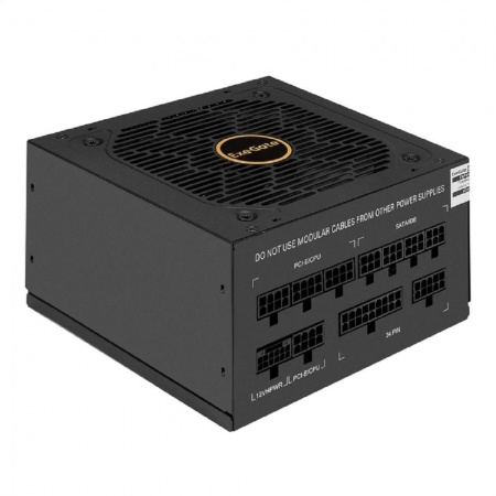 Exegate EX297232RUS Блок питания 750W 80 PLUS® GOLD 750VSP FC (ATX3.0, APFC, КПД 90% (80 PLUS GOLD), 120mm fan, 24pin, 2x(4+4)pin, PCIE5.0/12VHPWR, 4xPCI-E, 6xSATA, 3xIDE, 1xFDD, Full Cable Management