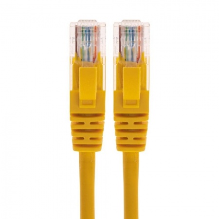 Rexant (02-0105-1) Патч-корд U/UTP, CAT 5e, RJ45-RJ45, 26AWG, LSZH, желтый, 1м