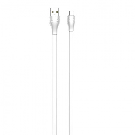 LDNIO LS552/ USB кабель Micro/ 2m/ 2.1A/ медь: 86 жил/ Плоский/ White
