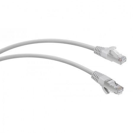 WRline Патч-корд F/UTP, категория 5е, 2xRJ45, экранированный, серый, LSZH, 0.5м [WR-PC-RJ45-FTP-5E-0.5-GY]