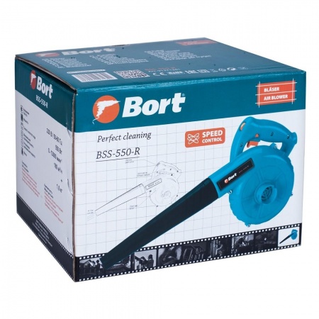 Bort BSS-550-R Воздуходувка [91271341] { 550 Вт, 180 м3/час, 13 000 об/мин, 1,3 кг }