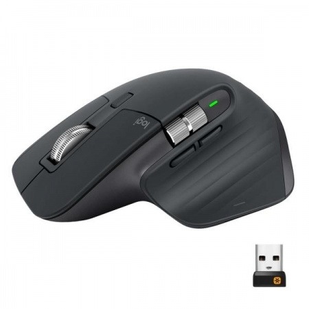 910-005694/910-006559/910-006565 Мышь Logitech MX Master 3S Mouse Graphite Wireless графитовый оптическая (4000dpi) беспроводная BT/Radio USB (5but)