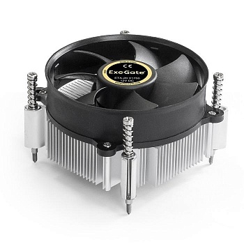 Exegate EX292654RUS Кулер ExeGate ETA-20.V1700 (Al, LGA1700/1150/1151/1155/1156/1200/1366, TDP 90W, Fan 95mm, 2400RPM, Hydro bearing, 3pin, 22db, 340г, с термопастой, на винтах, Color Box)