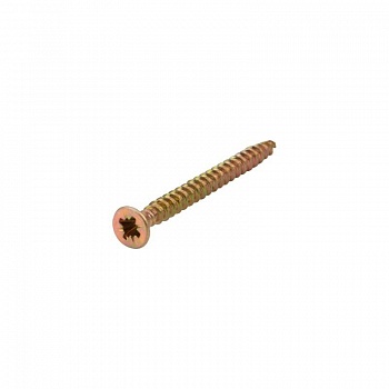 Rexant 1111-3535-5 Саморез универсальный KRANZ 3.5х35, желтый цинк, пакет (25шт.)