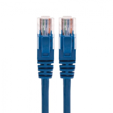 Rexant (02-0104-1) Патч-корд U/UTP, CAT 5e, RJ45-RJ45, 26AWG, LSZH, синий, 1м