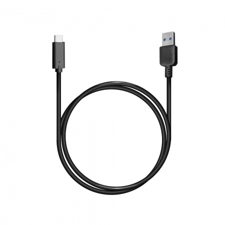 Bion Кабель  USB 3.0 AM to Type-C cable (AM/CM), 1 m, black. 5 Гбит/с .  3A (36W) [BXP-CCP-USB3-AMCM-1M-B]