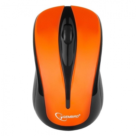 Gembird MUSW-325-O Orange USB {Мышь беспров., 2кн.+колесо-кнопка, 2.4ГГц, 1000 dpi}