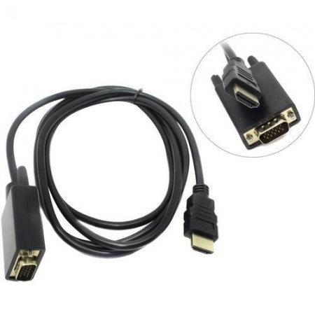 KS-is KS-441 Кабель HDMI M VGA M full (с чипом) черно-черный 1.8м