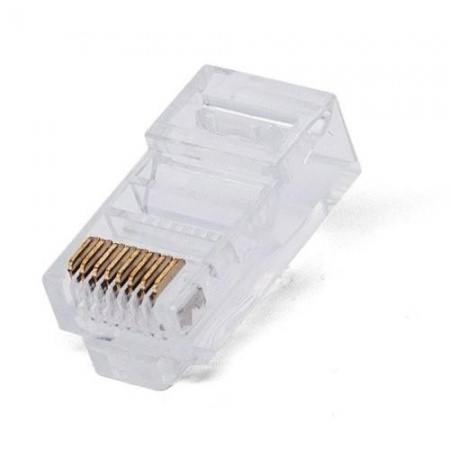 Filum FL-NA-PLUG5E-1 Коннектор RJ-45, 5E кат., 8p8c, 6 мкм, универсальный, для одножильного и многожильного кабеля, уп/100 шт