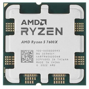 CPU AMD Ryzen 5  7600X OEM (100-000000593) {4.7/5.0GHz Boost,38MB,105W,AM5, with Radeon Graphics}