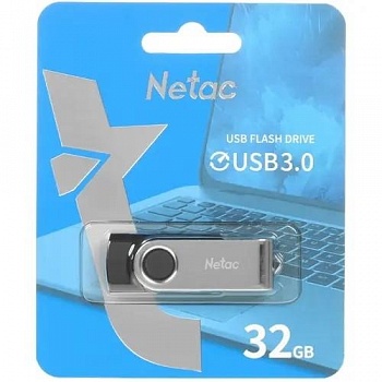 Netac USB Drive 32GB U505 USB3.0, ABS+Metal housing [NT03U505N-032G-30BK]