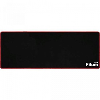 Filum FL-MP-XL-GAME Коврик игровой для мыши, серия- Bulldozer,  черный, оверлок, размер “XL”- 900*450*3 мм, ткань+резина.