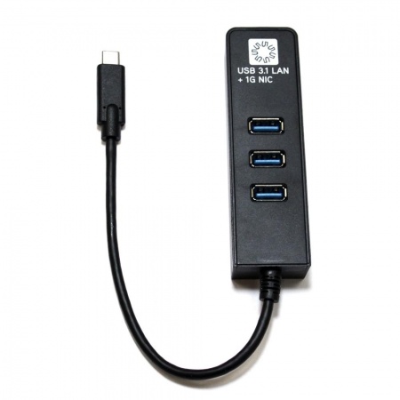 5bites UA3C-45-10BK Кабель-адаптер  USB3.1 / 3*USB3.0 / RJ45 1G / BLACK