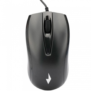 Gembird MOP-110 Black {Мышь, USB, черный, 3 кнопки,  1000 DPI, кабель 1.8м}