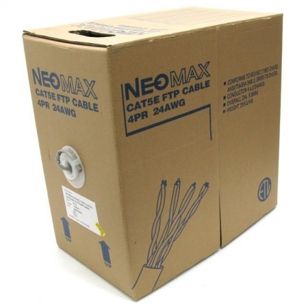 Кабель NEOMAX [NM20001] F/UTP cat.5e 4 пары (305 м) 0.52 мм (24 AWG) Медь PVC jacket