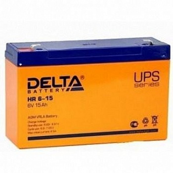 Delta HR 6-15 (15 А\ч, 6 В) свинцово- кислотный аккумулятор