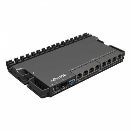 MikroTik RB5009UPr+S+IN Маршрутизатор CPU ARM64, 4 ядра 350-1400MHZ, 1GB RAM, 7*1Gbit RJ45, 1*2.5gbit RJ45, PoE out 1-7port