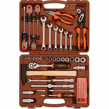 Ombra OMT75S Набор инструмента универсальный 1/4", 1/2"DR, 75 предметов