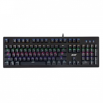 Acer OKW127 [ZL.KBDEE.00H] механическая черный USB for gamer LED