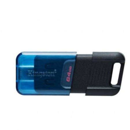 Kingston USB Drive 64GB DataTraveler 80M OTG USB Type-C USB 3.2  черный