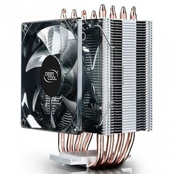 Кулер DEEPCOOL GAMMAXX C40 LGA20XX/1366/115X/AM4/AM3/+/AM2/+/FM2/+/FM1 (20шт/кор, TDP 130Вт, PWM, Fan 120mm, 4 тепл. трубки прямого контакта ) RET