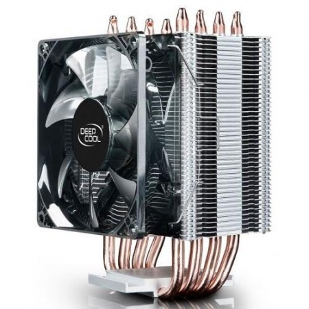 Кулер DEEPCOOL GAMMAXX C40 LGA20XX/1366/115X/AM4/AM3/+/AM2/+/FM2/+/FM1 (20шт/кор, TDP 130Вт, PWM, Fan 120mm, 4 тепл. трубки прямого контакта ) RET