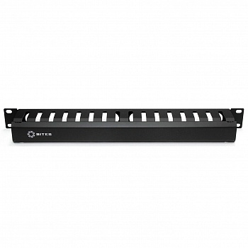 5bites Панель-органайзер кабеля CM-101B ГРЕБЕНКА / КРЫШКА / 1U / 19" / BLACK