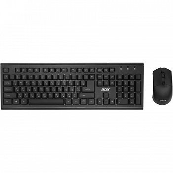 Клавиатура + мышь Acer OKR120 клав:черный мышь:черный USB беспроводная