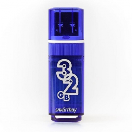 Smartbuy USB Drive 32GB Glossy series Dark Blue 3.0/3.1  (SB32GBGS-DB)