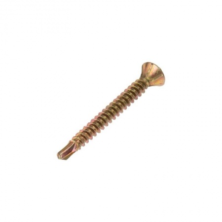 Rexant KR-01-3722-006 Саморез оконный KRANZ сверло, 3.9х35, желтый цинк, короб (500 шт./уп.)