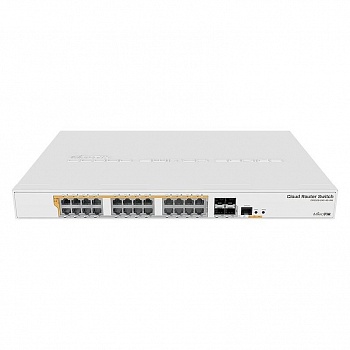 MikroTik CRS328-24P-4S+RM Коммутатор с поддержкой PoE, 802.3af/at, 4 SFP/SFP+, 24 x 1000Mbit