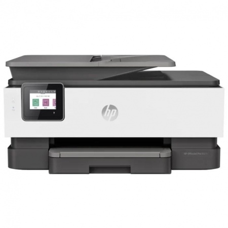 МФУ струйный HP OfficeJet 8023 (1KR64B) A4 Duplex WiFi USB RJ-45 черный/белый