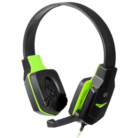 Defender Warhead G-320 черный+зеленый, кабель 1.8 м [64032]