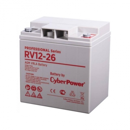 CyberPower Аккумуляторная батарея RV 12-26 12V/26Ah