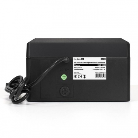 Exegate EX293855RUS ИБП ExeGate NEO NNB-1000.LED.AVR.8SH.CH <1000VA/650W, LED, AVR, 8*Schuko, 4*USB-порта для зарядки, Black>