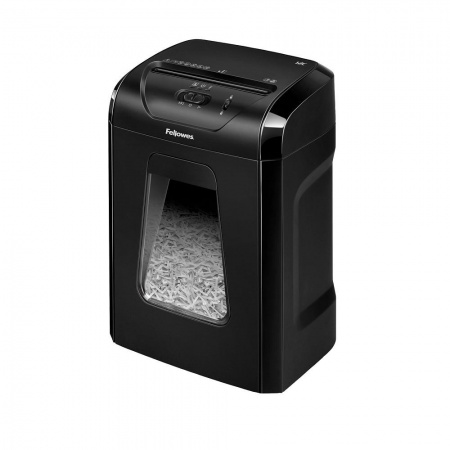 Fellowes Шредер PowerShred® 12C FS-7120101 {DIN P-4, 4х40мм, 12лст., 18лтр.,Safety Lock}