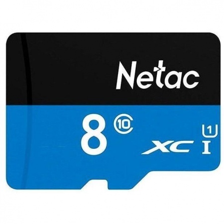 Micro SecureDigital 8GB Netac microSDHC Class10  NT02P500STN-008G-S P500