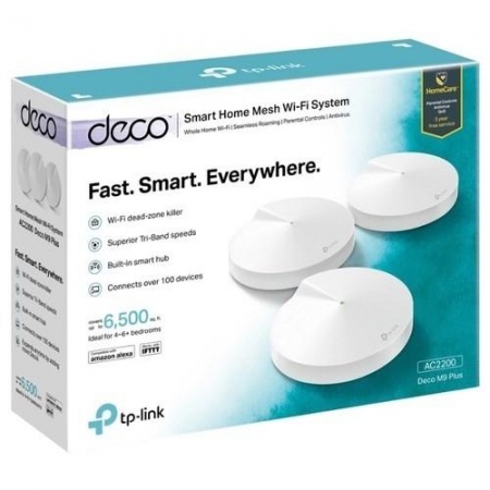 TP-Link DECO M9 PLUS(3-PACK) AC2200 Mesh Wi-Fi система для умного дома